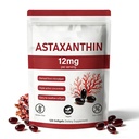 Premium Astaxanthin 12mg, Natürliche Antioxidantien-Ergänzung,Fresh Microalgae Quelle,Non-GMO & No Gluten,12mg -120 Softgels,4-Monat-Versorgung