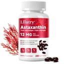 Astaxanthin 12mg | 240 Softgels | Premium Astaxanthin Antioxidans Ergänzungen mit Antioxidans Aktivität | Astaxanthin aus Haemotococcus Pluvialis Algae | Unterstützt Augen-, Haut-, Immunsystem-Gesundheit
