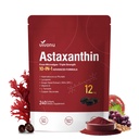 VivoNu Astaxanthin 12mg Supplements, 240 Softgels, Frische Haematococcus Pluvialis 10 in 1 Astaxanthin Antioxidans Ergänzungen, Unterstützt Auge, Haut, Gelenk, Gehirn, Herz-und Immunsystem Gesundheit