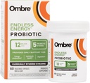 Ombre Endless Energy Probiotic Supplement, unterstützt natürliche Energieproduktion, Gedächtnis, Fokus & Gut Gesundheit, 12 Billion CFU, Regal-Tabelle, 30 Servierungen