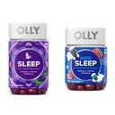 OLLY Sleep Gummy 3mg Melatonin 70ct Blackberry & Kids Sleep Gummy 0.5mg Melatonin 50ct Raspberry - L-Theanine, Kamille & Zitronenbalsam Supplement