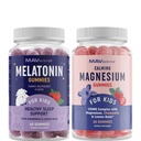 Magnesium Calming Gummi und Melatonin Gummi für Kinder | Relaxation, Schlaf &amp; Wake-Sleep Cycle Unterstützung mit Kamille & Zitronenbalsam | 60 Gummis Jede