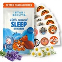 Star Scouts Sleep Patches für Kinder - 30 Beruhigende Sleepy Aufkleber für Kinder mit Sleeping Chart - Melatonin-freie Schlafhilfe Patches für Kleinkinder, Kinder & Jugendliche mit Lavender & Kamille Öle