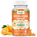 Magnesium-Glycinat-Gummi für Kinder: Beruhigen Sie Magnesium-Ergänzung für Kinder & Erwachsene mit Zink-Zitrat, GABA, Kamille, Vitamin B6 & C - Schlaf, Entspannung & Fokus, Orange Flavor 60 Count