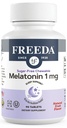 FREEDA Melatonin 1 mg Sugar-Free Chewable Tablets – Natural Fruit Flavor Schlafhilfe für Erwachsene und Kinder Alter 3 und oben – Non-Habit Forming, Vegan, Gluten-Free, Kosher – Made in USA (90 Count)
