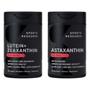 Sport Research® Eye Support - 20mg Lutein + 4mg Zeaxanthin Hergestellt mit Lute-Gen® und 6mg Astaxanthin Supplement von Icelandic Astalif (120 Softgels Jeder)