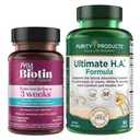 Purity Products Bundle - MyBiotin ProClinical + Ultimate H.A MyBiotin ProClinical (Biotin, MB40X Matrix, Astaxanthin) - Ultimate H.A. (BioCell Collagen, Quercetin, Hyaluronsäure +Mehr)