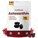 15mg Astaxanthin | 240 Softgels | Astaxanthin Ergänzungen | 8 Monate Versorgung | Antioxidans Unterstützung, Augen- und Hautgesundheit | Interne Zirkulation | Non-GMO, Gluten-Free, No Soy