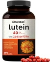 Lutein 40mg + Zeaxanthin 1.600mcg, 360 Softgels | 4-in-1-Formel mit Astaxanthin, Omega-3 & Phospholipide | Marigold Flower Extract | Unterstützt Auge, Gehirn & Vision Gesundheit | Nicht-GVO, Glutenfrei