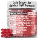 SHIZAM Astaxanthin Polypodium Leucotomos Zink Picolinat Lycopin Vitamin E B3 Nicotinamid Silica Gummis