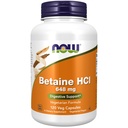 JETZT Nahrungsergänzungsmittel, Betaine HCl 648 mg, Vegetarische Formel, Verdauungsunterstützung*, 120 Veg Kapseln