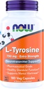 JETZT Nahrungsergänzungsmittel, L-Tyrosine 750 mg, Unterstützt Psychische Alertität*, Neurotransmitter-Unterstützung*, 180 Veg Kapseln