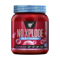 BSN N.O.-XPLODE Cool Rush Pre Workout Powder, Preworkout Energy Supplement per gli uomini e le donne con Creatina e Beta-Alanine, Nuovo aroma: Bubblegum Blast, 30 Serve