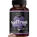 Safran-Ergänzung 88.5mg | Stimmung, Fokus und Stress-Unterstützung | 60 Premium Safran-Extrakt Kapseln | Made in the USA | 3rd Party Lab Tested | Non-GMO, Vegan, Gluten-Free
