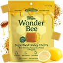 Plant People WonderBee Superfood Manuka Honey Chews – Daily Wellness & Energy Support – Bienen Pollen & Propolis – Glutenfreie Ergänzung (30 Zähler)