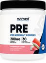 Nutricost Pre-Workout Pulver (Watermelon Candy) 30 Servierungen - GMO-frei, Glutenfrei, Vegetarisch