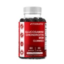 Vitamatic Glucosamine Chondroitin Gummis mit MSM & Vitamin E – Gemeinsame Stützformel – 60 Pectinbasierte Vegan-Gummien