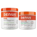 Polvere di allenamento di Genius Pre, Mela acida + polvere di allenamento di creatina micronizzata di Genius
