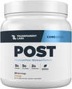 Transparent Labs Post - Nach-Workout-Recovery Muscle Builder w/L-Glutamin, Kreatin Monohydrat, & Carnipure L-Carnitin L-Tartrate für Muskel-Recovery & Building - 30 Servietten, Orange