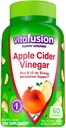 vitafusion Apple Cider Essiggummis, 500mg Apfel Apfelessig pro Portion plus B Vitamine, 60ct (30 Tage Versorgung), Natürliche Apfel Apfel Apfele Geschmack aus Amerikas Nummer eins Gummy Vitamin Marke