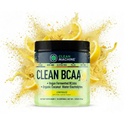 Clean BCAA - 2:1:1 Nahrungsquelle BCAAs Powder & Coconut Water Electrolytes Recovery & Amino Energy Supplement - Award Winning Vegan Amino Acid Supplement - 30 Serviers - Lemonade
