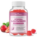 Liposomale Glutathione Gummie 1000mg, hohe Absorption Glutathion-Ergänzung mit Vitamin C, NAC, Milchdistel für Hautgesundheit, Leber Detox & Immun, Vegan, Zuckerfrei, Erdbeer-Flaschen, 60 Graf