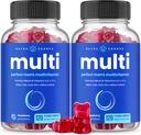 NutraChamps Multivitamin für Männer, 240 Zähler, Vitamine A, B, C, D, E, Biotin, Zink, Mens Gummy Multivitamins Supplement, Kaubare tägliche Multi Gummy Vitamine für Männer (Pack von 2)