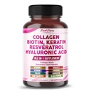 Collagen Biotin Resveratrol Saw Palmetto - Skin, Joint Health Support