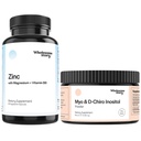 Zinc, Magnesium + Myo & D Chiro Inositol | Zinc, Magnesium Glycinate, Vitamin B6 + Myo & D-Chiro Inositol Powder Bundle | Hormonal Balance, Immune System & Ovarian Function Support | 30 Servings