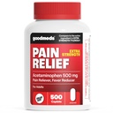 Compare to Extra Strength Tylenol | Acetaminophen 500mg Extra Strength Pain Reliever & Fever Reducer | Headache, Muscle Aches, Back Pain, Cold & Flu Relief, 500 Count