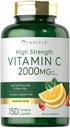 Carlyle Vitamin C 2000mg | mit Rose Hips | 150 Caplets | Vegetarisch, Non-GMO, Glutenfreie Ergänzung