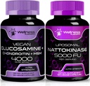 WELLNESS LABSRX Glucosamin Chondroitin MSM | Nattokinase Kapseln