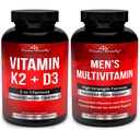 Divine Bounty Vitamin K2 mit D3 & Men Multivitamin Bundle