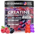 Creatine Monohydrate Gummies Complex 8000 MG für Herren Frauen, Creatine Gummy mit Taurine BCAA für Energieunterstützung und Muskelkraft, Sugar Free PreWorkout Supplement