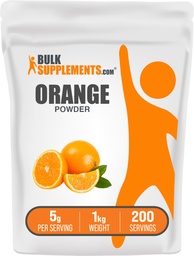 BulkSupplements.com Orange Powder - Orange Fruit Powder, Nutrient-Rich Flavoring - Gluten Free, 5g per Serving, 1kg (2.2 lbs) (Pack of 1)