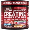 Clean Nutra Creatine Pulver für Männer + HMB BCAA L Arginin L Citrulline Tongkat Ali Saw Palmetto Ashwagandha Collagen Flax Seed Turmeric Preworkout Stevia Nitric Oxide L Glutamine Aminosäuren