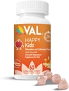 VAL Magnesium für Kinder | High-Absorption Magnesium für Kalorien, Entspannung & Fokus | Mg Glycinate, Citrate & Taurate | mit Vitamin B6, D & C | Zuckerfrei, Non-GMO | 60 Chewable Tablets