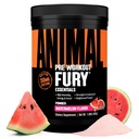 Animal Fury Pre Workout Pulver Ergänzung für Energie und Fokus 5g BCAA 350mg Koffein Stickstoffmonoxid ohne Kreatin Leistungsstarke Stimulanz für Bodybuilder, Wassermelone