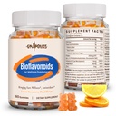 Flavonoid Supplement Gummies 3000mg – Bioflavonoid Complex with Hesperidin, Quercetin, Lemon Bioflavonoids & Vitamin C – 120 Gummies
