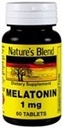 Nature's Blend Melatonin 1 mg 60 Tablets