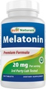 Best Naturals Melatonin 20mg 240 Tabletten - Drug-Free Nighttime Sleep Aid - Nicht-GVO & Glutenfrei