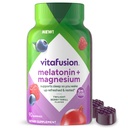 Vitafusion Melatonin Gummies | 5mg | 90 Count | Gummy mit Magnesium für Erwachsene | Berry Flavor | Gluten und Milch-freie Ergänzung