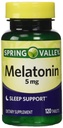 Spring Valley Melatonin 5mg Twin Pack, 120 Count (Pack of 2)