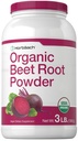 Horbäach Organic Beet Root Powder | 3lb Bulk Supplement | Raw Superfood | Vegan, Non-GMO, and Gluten Free Formula