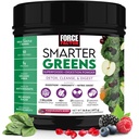 Kraftfaktor Smarter Greens Superfoods Pulver zur Unterstützung von Verdauung, Gutgesundheit, Bloating, Greens Powder mit Probiotika, Präbiotika, Verdauungsenzyme, & Adaptogene, Granatapfel Berry, 30 Portionen