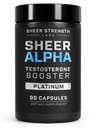 Sheer Strength Labs Testosteron Booster T-Booster für Herren - Klinisch gesicherte Dose, Strongest Formula - Made in USA - Premium Blend von Fadogia Agrestis Tongkat Ali und Shilajit. 30 Servietten