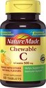 Nature Made Kaubares Vitamin C 500 mg Tabletten, 60 Zählen, um das Immunsystem zu unterstützen (Pack von 3)