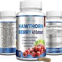 Hawthorn Berry 4:1 Extrakt (120 Kapseln) Immunsystem Unterstützung, Super Antioxidant, Hawthorn Berry Capsules Konzentrat aus 2660mg Beeren