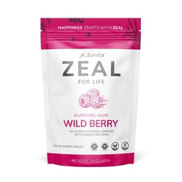 Zurvita - Zeal for Life 30-Day Wellness Bag - Wild Berry Flavor - Tägliche Nahrungsergänzung für Vitalität, Immunität, & Gesamt Wellness - 420 Gramm