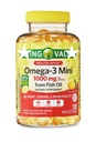 Omega-3 Mini from Fish Oil 1000 mg, 120 Count, Dietary Supplement, Omega 3 Mini Softgels Pack-1